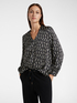 Blouse with optical print image number 0