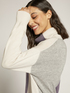 Color block cashmere blend sweater image number 3