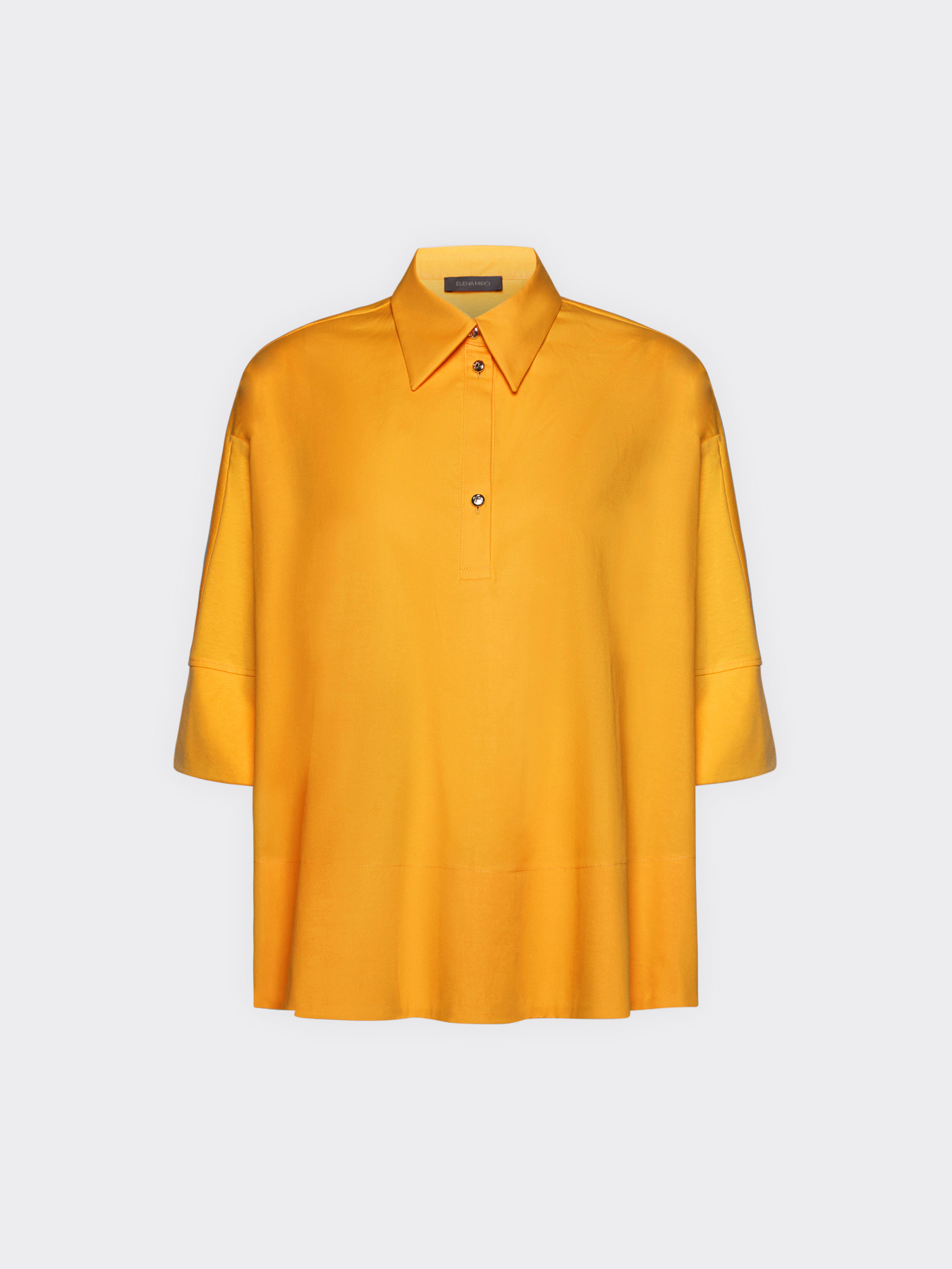 Oversize-Bluse aus zwei Stoffen image number 4