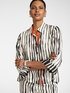 Striped viscose satin shirt image number 0