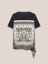 T-shirt com estampa foulard image number 5