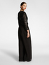 Elegant jumpsuit with embroidered sleeves and bodice image number 1