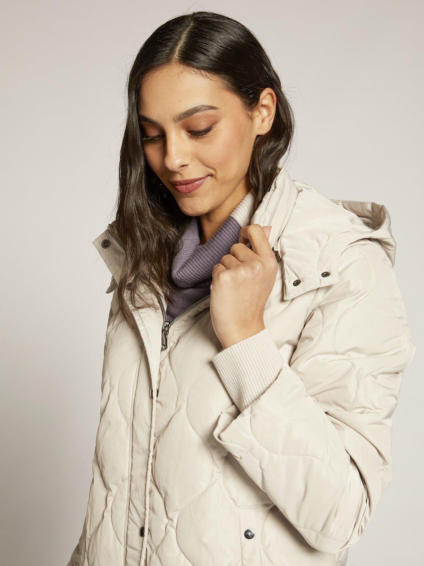 Lange Daunenjacke, gesteppt image number 3