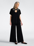 Pull en viscose col V image number 2