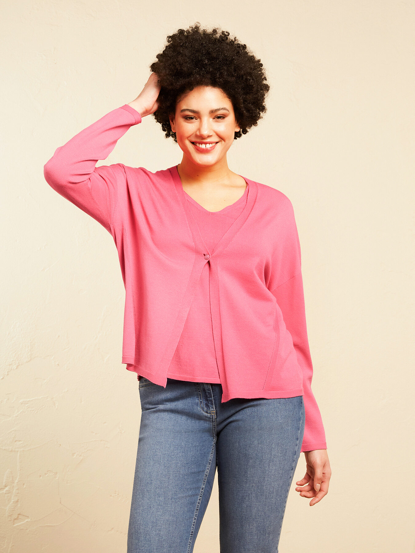 Soft viscose cardigan image number 3