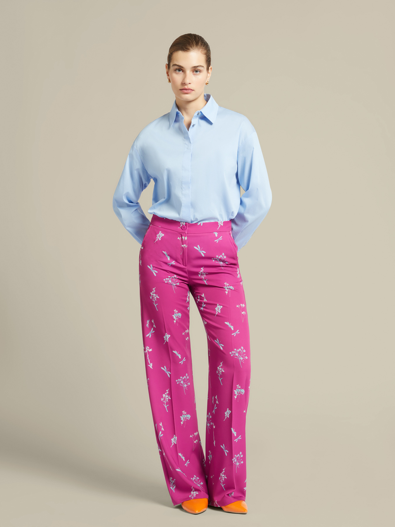 Printed trousers image number 0