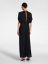 Robe longue en cr&ecirc;pe de chine avec drap&eacute; image number 1
