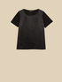 T-SHIRT EN JERSEY ET SATIN image number 4