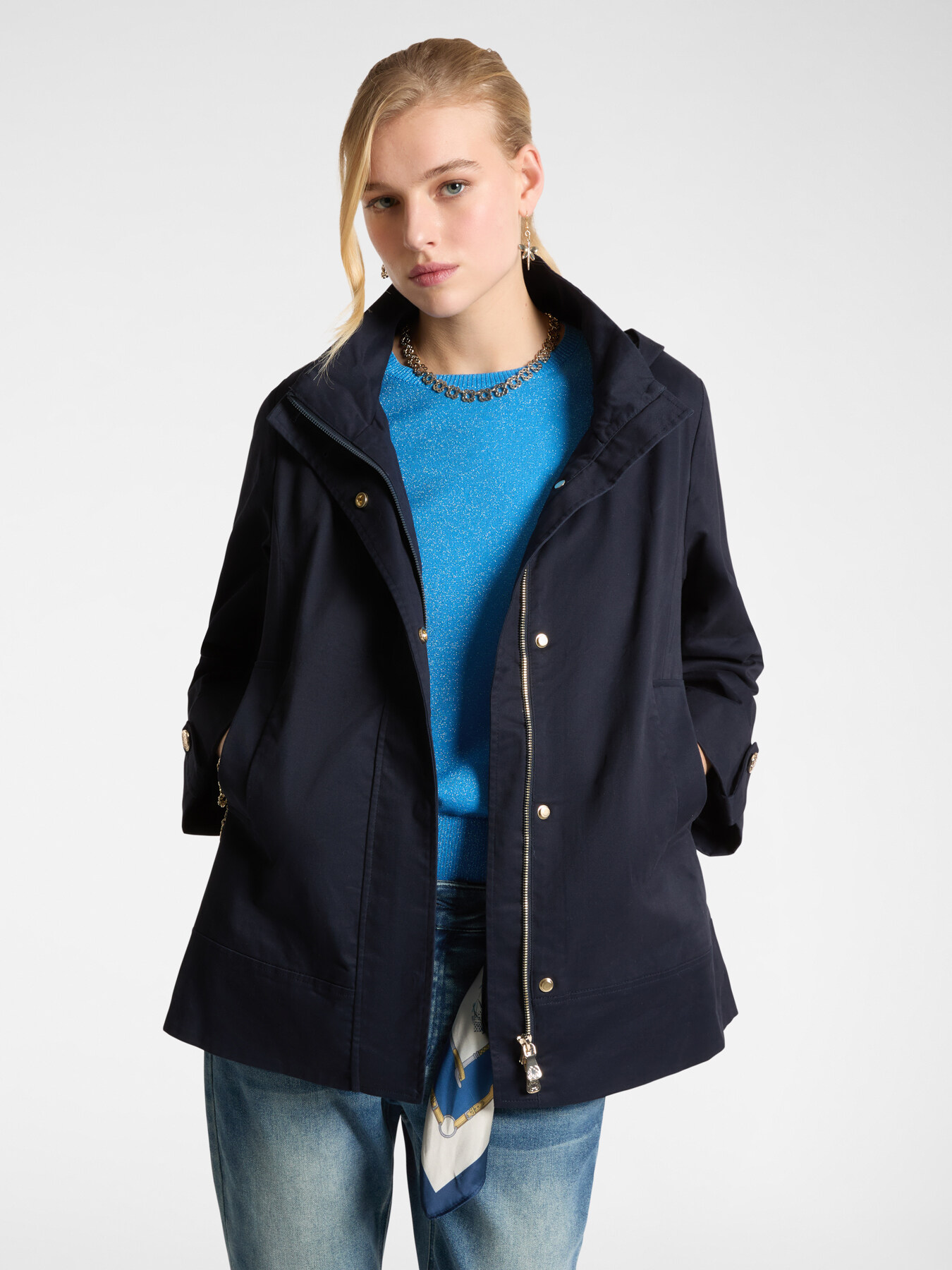 Parka in cotone con cappuccio image number 0