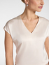 Blusa in raso con scollo a V image number 3