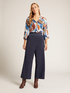 Wide-leg cropped trousers image number 0
