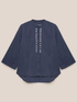 Camicia ricamata in cotone stretch image number 4