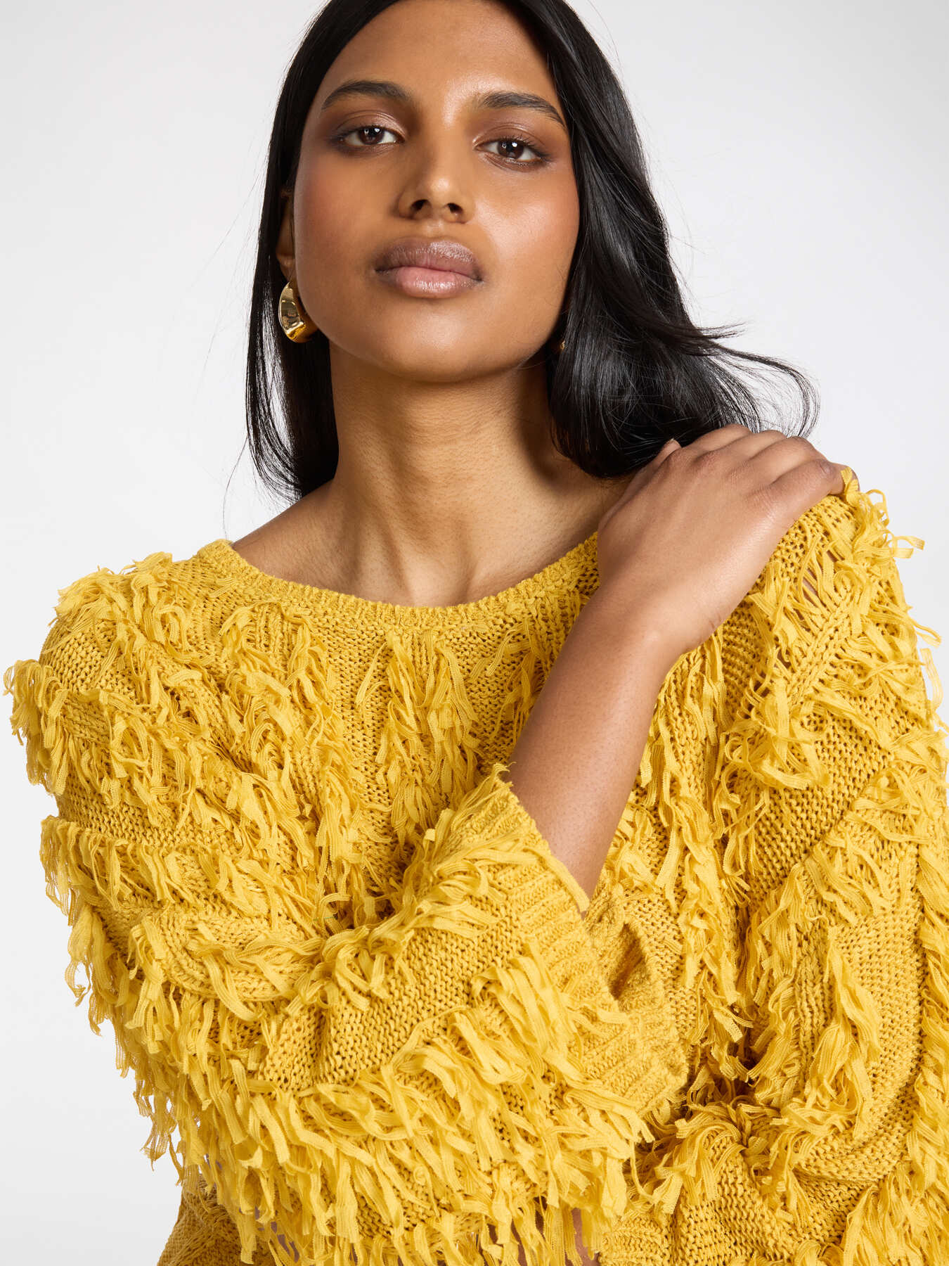 Jersey oversize con flecos image number 3