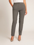 Straight-leg trousers in melange twill image number 3
