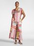 Printed viscose blouse image number 2