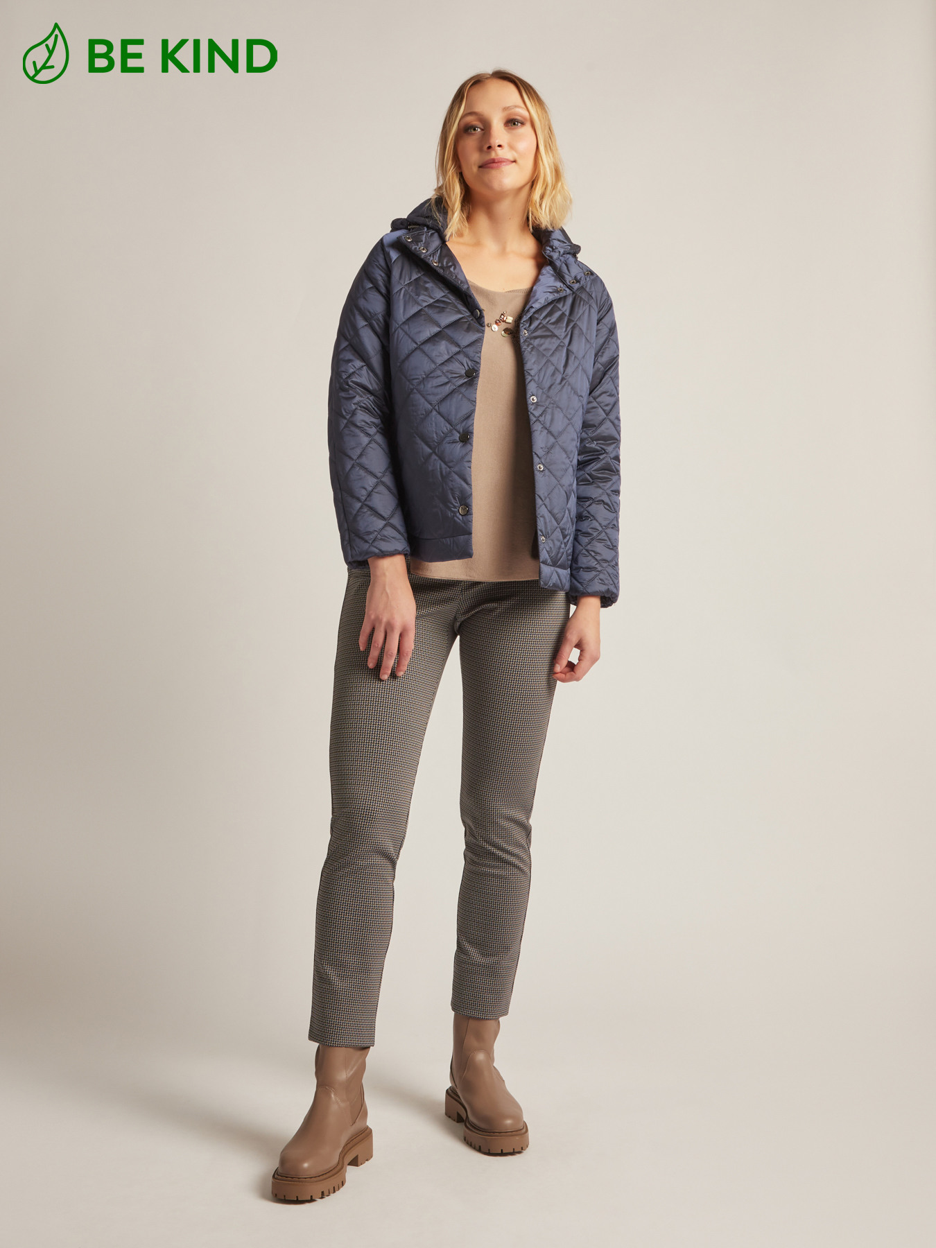 Lightweight quilted down jacket image number 0