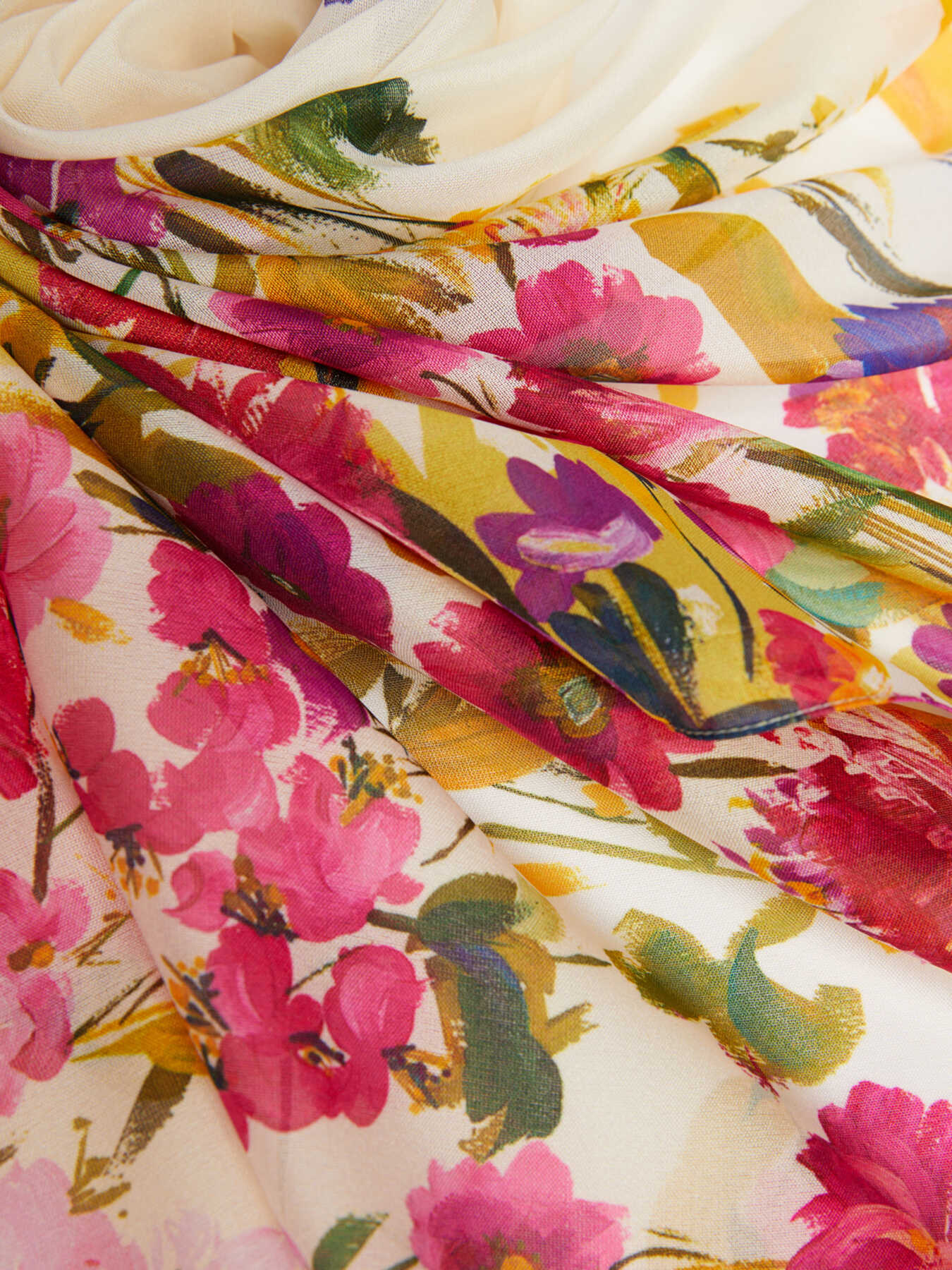 Maxi sciarpa floreale image number 2