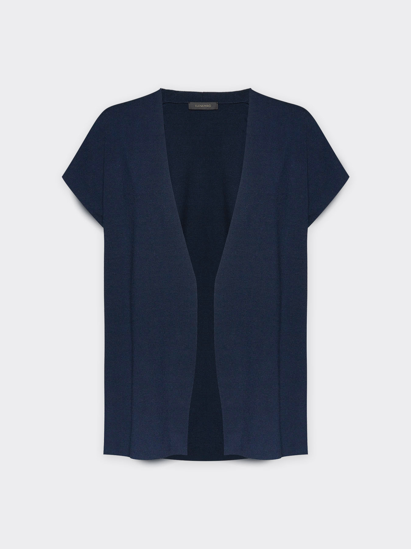 Gilet lungo con maniche corte image number 4