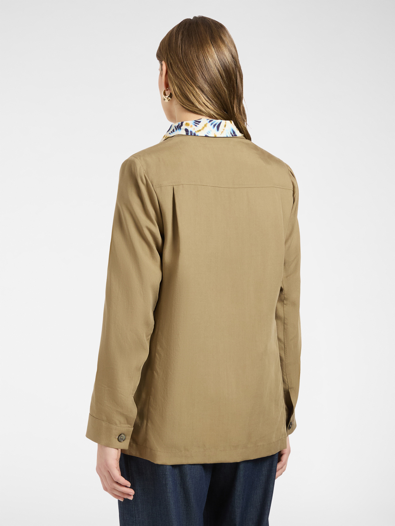 Safarijacke aus Tencel mit G&uuml;rtel image number 1