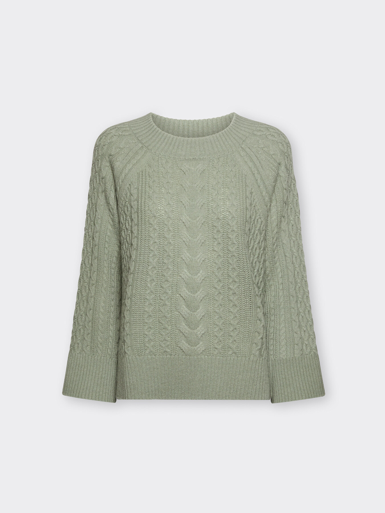 Pull tress&eacute; en pure laine image number 4