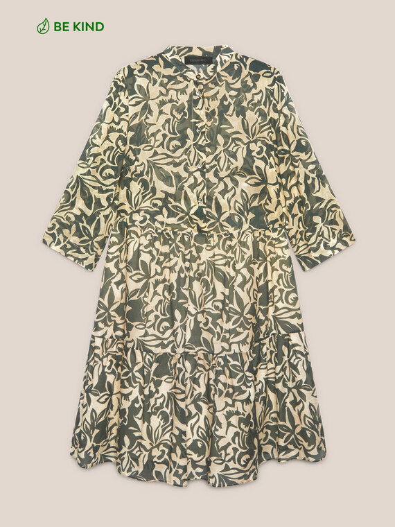 Bedrucktes Kleid aus Bio-Baumwolle