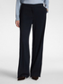 Palazzo pants in cotton blend cr&ecirc;pe image number 2