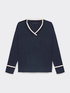 Sweater with contrasting border image number 4