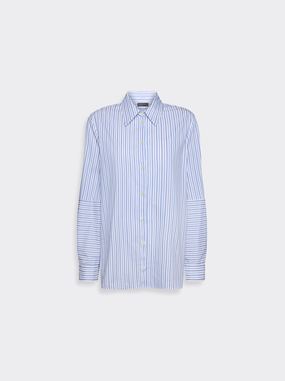 Chemise en popeline ray&eacute;e