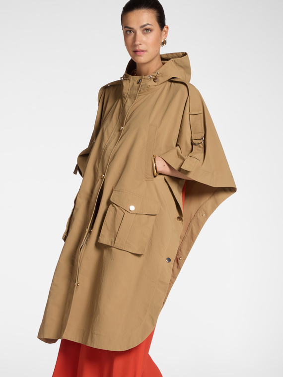 Oversized parka with hood