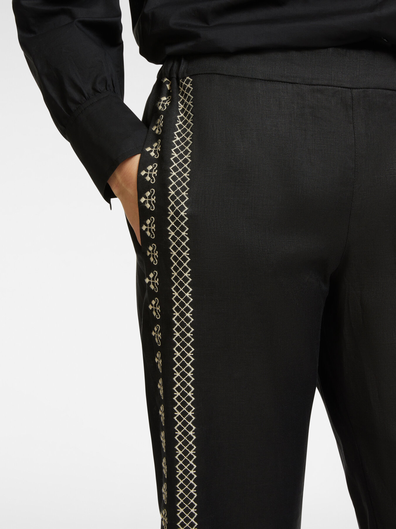 Bestickte Cropped-Hose image number 3