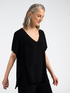 Pull en viscose col V image number 0