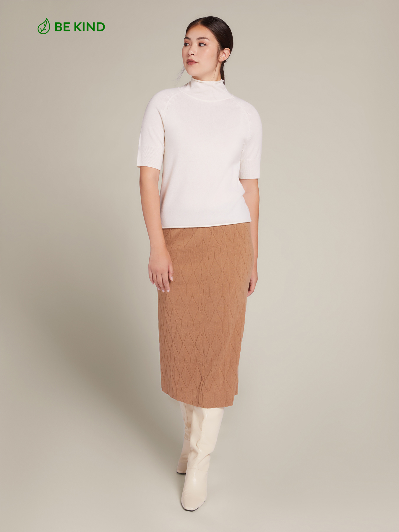 Jupe en maille travaill&eacute;e image number 0