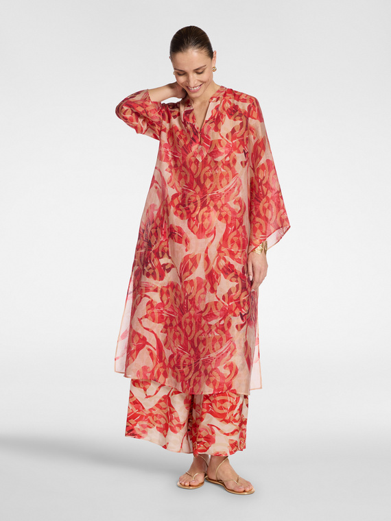 Robe longue imprim&eacute;e