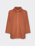 Cardigan lana trecce collo alto image number 4