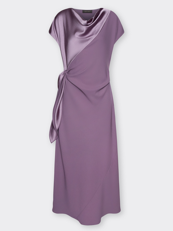 Robe longue avec n&oelig;ud lat&eacute;ral