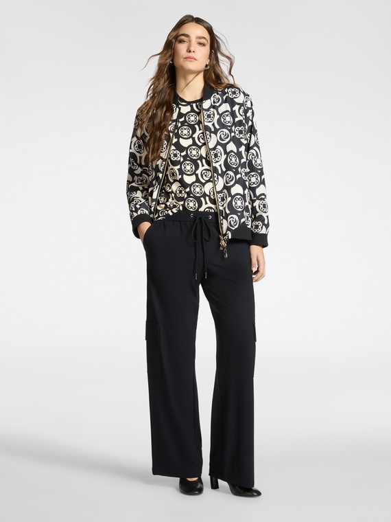 Pantaloni cargo in jersey