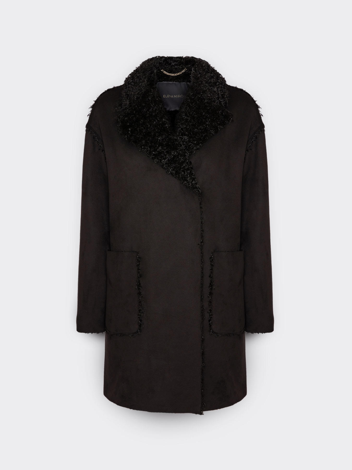 Soft fabric coat with pockets image number 4