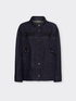 Embroidered unstructured denim jacket image number 4