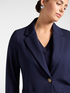 Viscose blend single-breasted blazer image number 3