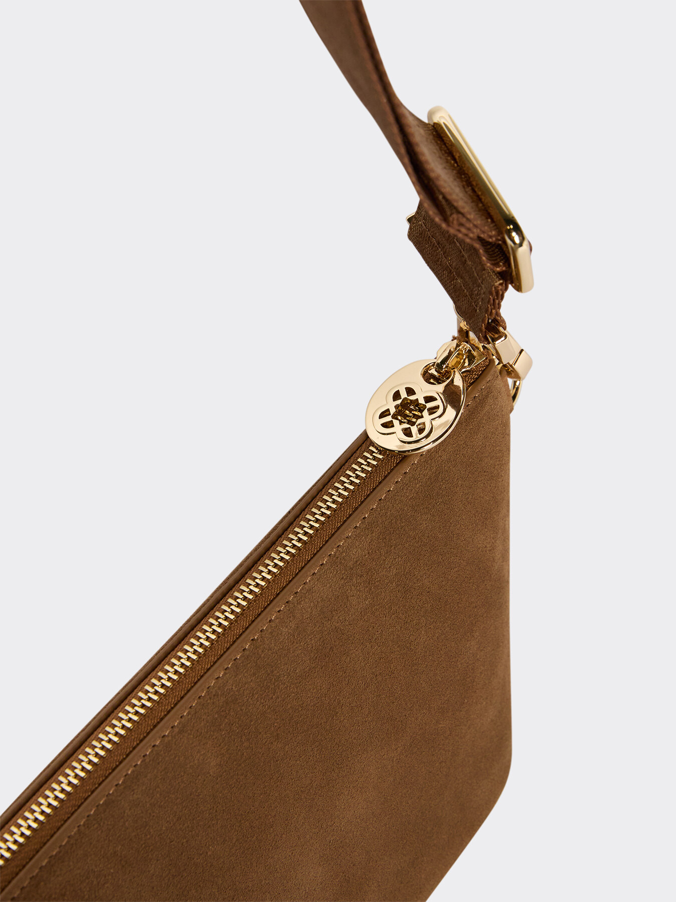 Sac en daim avec bandouli&egrave;re Monogram image number 5