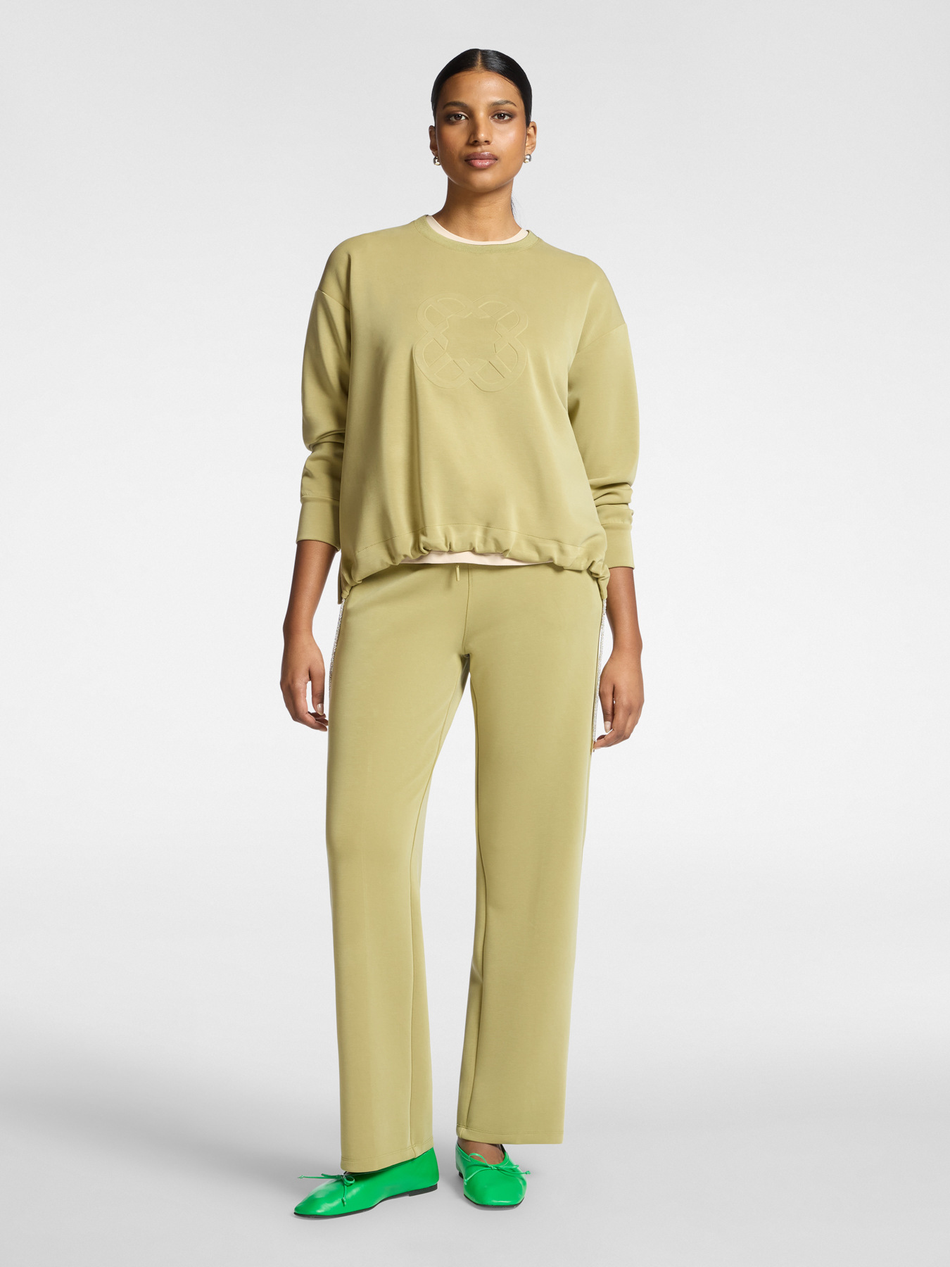 Palazzo pants in scuba image number 0