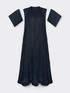 Long linen dress with V-neck image number 5