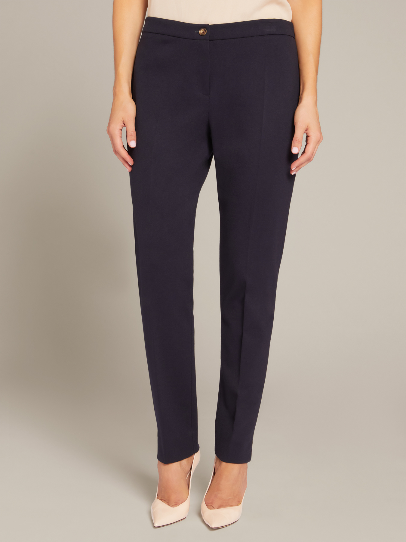 Straight-leg Milano-stitch trousers image number 2