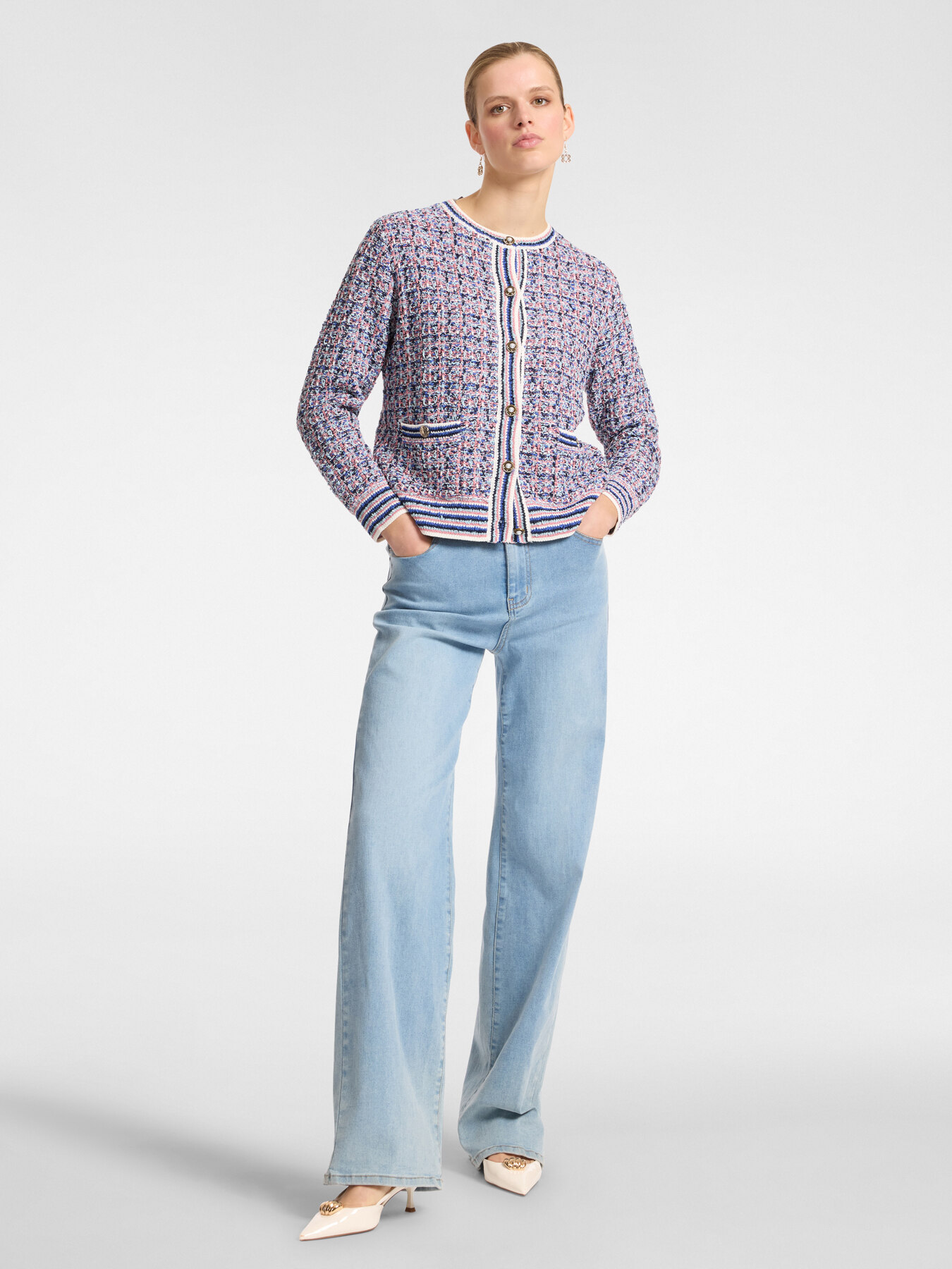 Giacca in maglia intrecciata image number 6