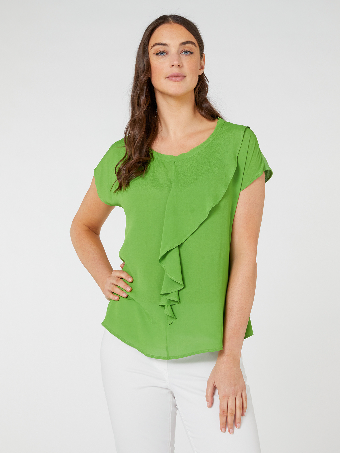 T-Shirt mit R&uuml;schen vorne image number 2