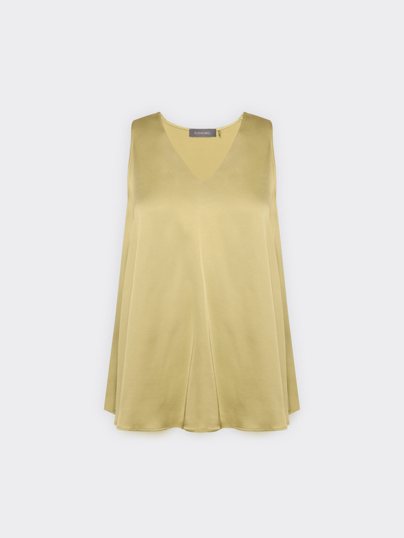 Top de raso de viscosa