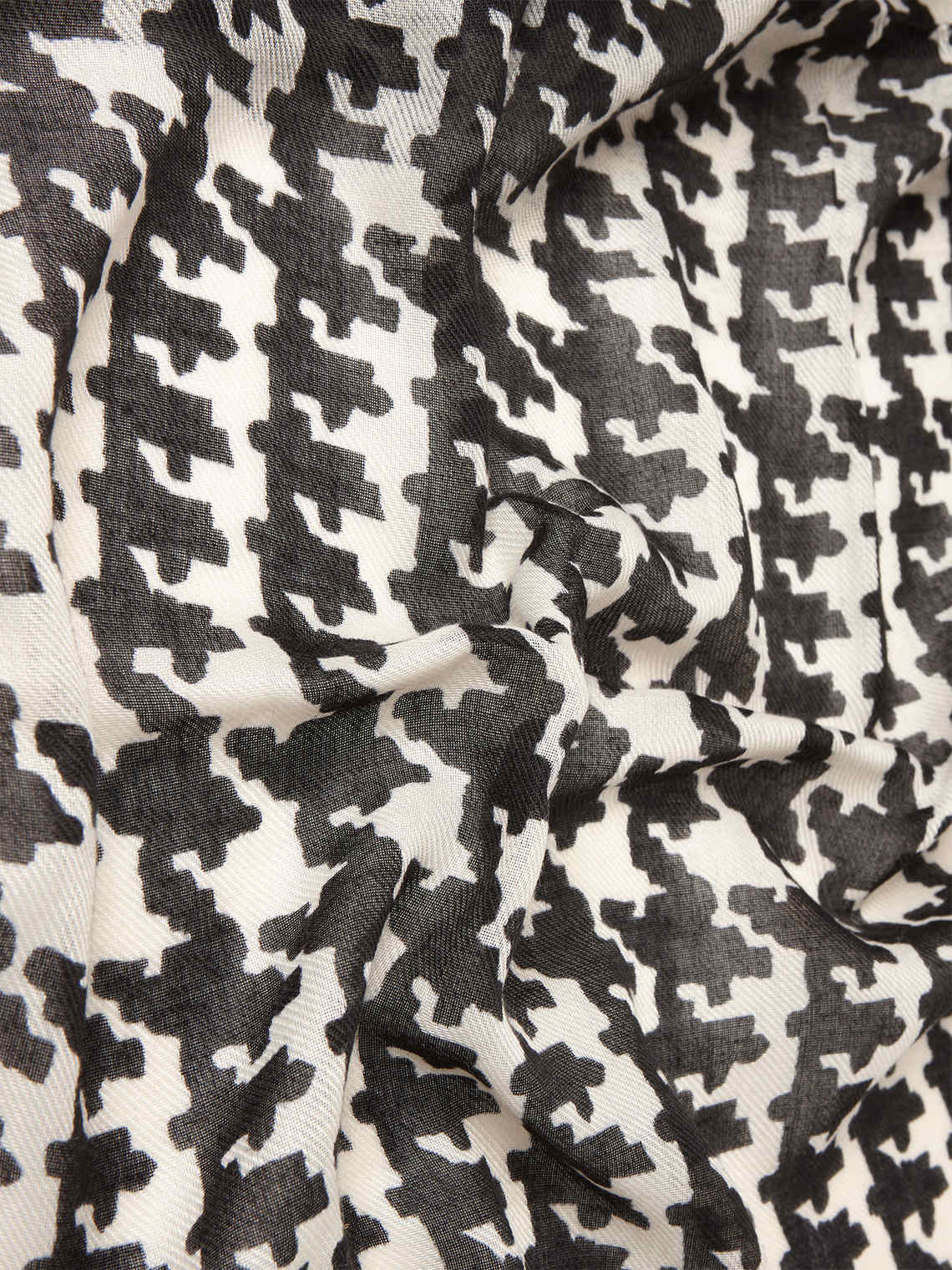 Elenamiro: Echarpe estampada pied de poule_2