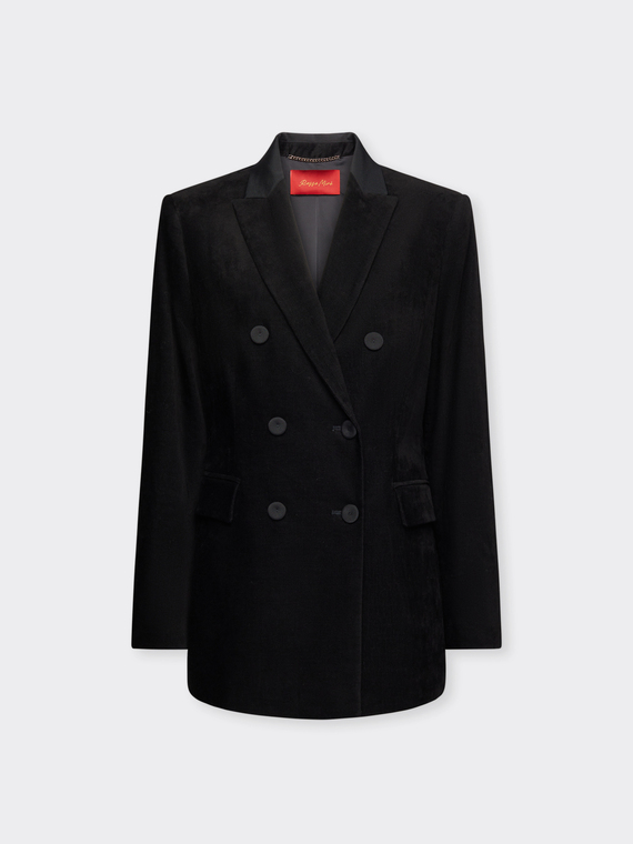 Blazer de smoking de veludo