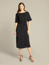 Jersey dress with side knot image number 0