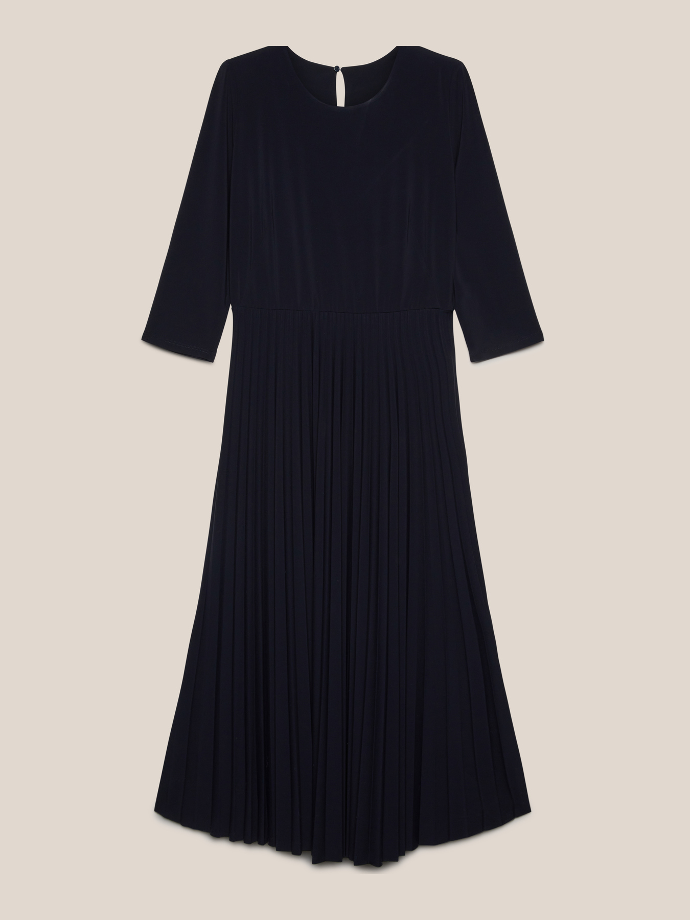 Vestido plisado en tejido de punto image number 4